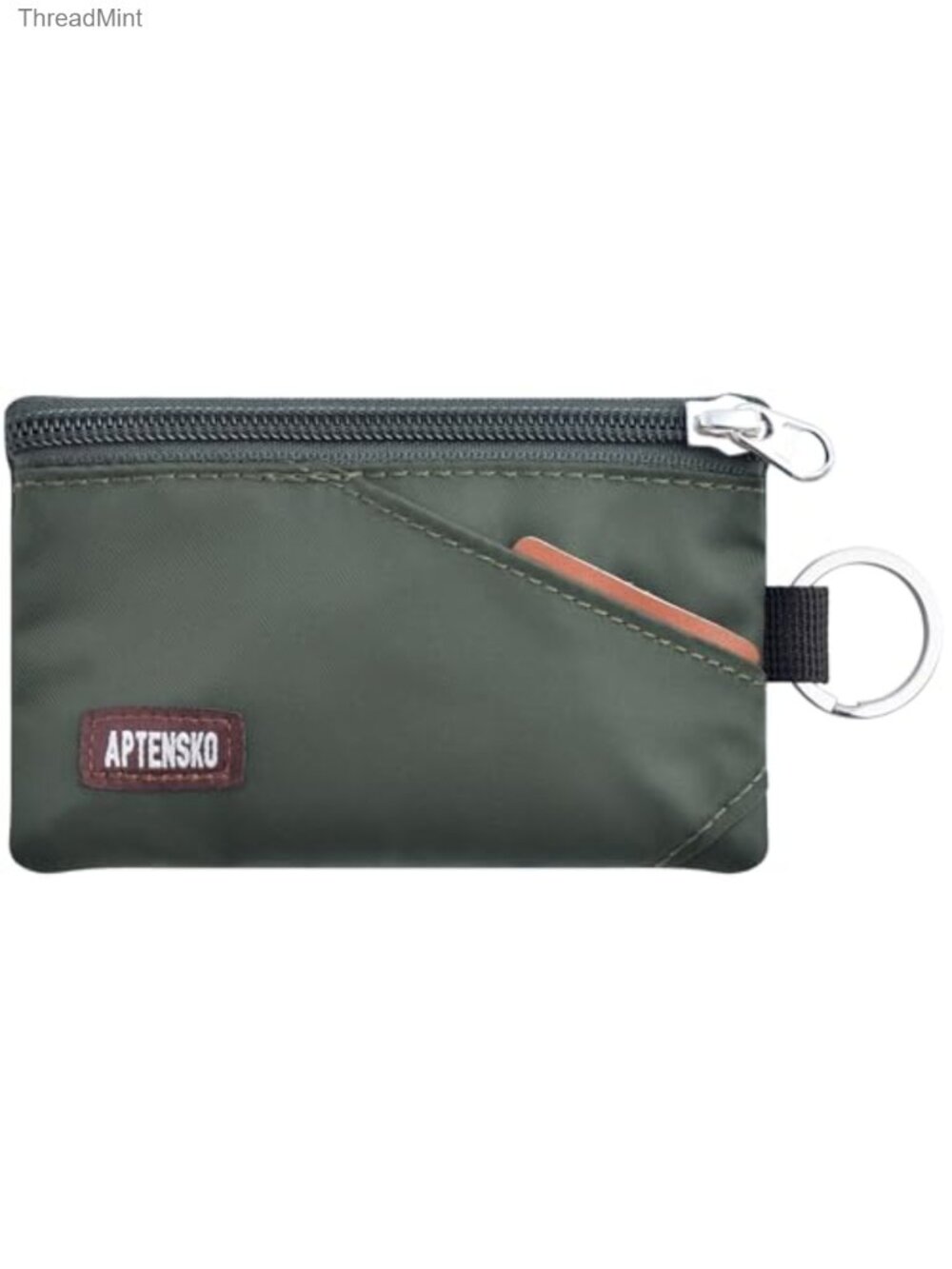 RFID Blocking Travel Wallet Detachable Lanyard Nylon Zipper Pouch Badge Holder